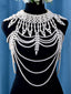 Beautiful Handmade Pearl Shawl Shoulder Chain, VG39