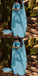 Elegant Blue A-line Maxi Long Party Prom Dresses, Evening Dress,13115