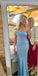 Elegant Blue Mermaid Off Shoulder Maxi Long Party Prom Dresses, Evening Dress,13174