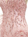 Gorgeous Pink A-line Spaghetti Straps Short Prom Homecoming Dresses,CM962