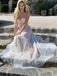 Gorgeous Spaghetti Straps A-line Maxi Long Party Prom Dresses Online,13106