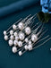 Handmade Pearl U-shaped Clip Dirty Braid Hair Accessories Flash Diamond Hair Fork for Women, HP536