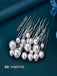 Handmade Pearl U-shaped Clip Dirty Braid Hair Accessories Flash Diamond Hair Fork for Women, HP536