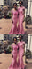 Mismatched Pink Mermaid Off Shoulder Maxi Long Bridesmaid Dresses For Wedding Party,WG1614