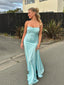 Popular Blue Sheath Side Slit Maxi Long Party Prom Dresses, Evening Dress,13189