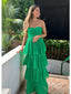 Popular Green A-line Sweetheart Strapless Party Prom Dresses, Evening Dress,13158