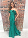 Popular Green Sheath Spaghetti Straps Maxi Long Party Prom Dresses, Evening Dress,13177