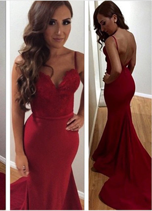 Red Prom Dresses, Sexy Prom Dresses,Spaghetti Straps Prom Dresses, Backless Prom Dresses,Mermaid Prom Dresses, Popular Prom Dresses,Prom Dresses Online,PD0119