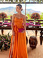 Sexy A-line Orange Sweetheart Maxi Long Party Prom Dresses,Evening Dress,13261