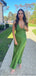 Sexy Green Sheath V-neck Maxi Long Party Prom Dresses, Evening Dress,13230