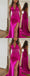 Sexy Mermaid Halter V-neck Side Slit Maxi Long Party Prom Dresses, Evening Dress,13171