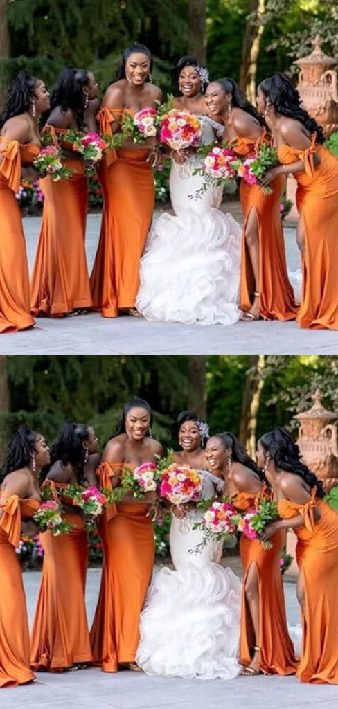 Sexy Mermaid Off Shoulder Maxi Long Bridesmaid Dresses For Wedding Party,WG1583