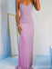 Sexy Purple Mermaid Spaghetti Straps Maxi Long Party Prom Dresses Online,13088