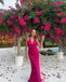 Sexy Red Mermaid V-neck Long Party Prom Dresses To Impress,Evening Dress,13562
