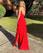 Sexy Red Sheath Spaghetti Straps Maxi Long Party Prom Dresses,Evening Dress,13249