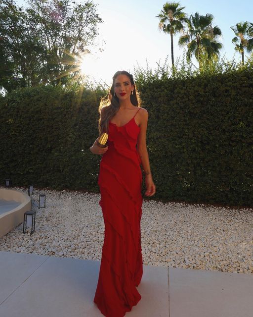 Sexy Red Sheath Spaghetti Straps Maxi Long Party Prom Dresses,Evening Dress,13249