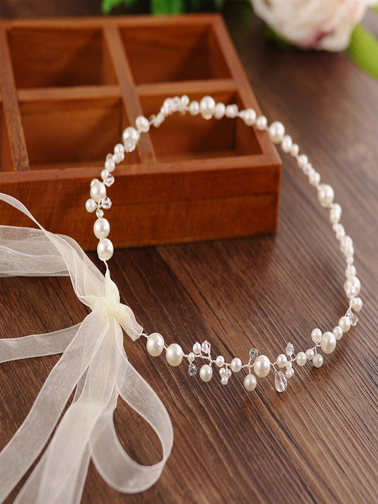 Sparkly Luxury Rhinestone Pearl Headband for Women, HP03