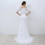 1/2 Long Sleeves Lace Mermaid Wedding Dresses Online, Cheap Bridal Dresses, WD508