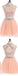 2016 Sexy Two pieces Peach lace homecoming prom dresses, CM0004