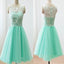 2017 mint lace lovely simple elegant homecoming prom bridesmaid dress,BD0028