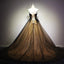 Sweetheart Black Tulle A line Long Evening Prom Dresses, 17676