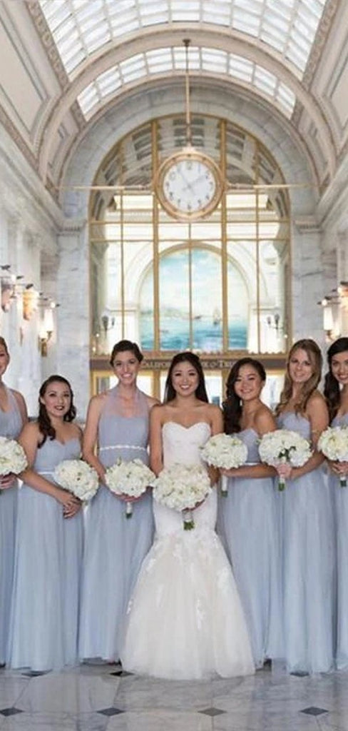 A-line Tulle Sleevless Bridesmaid Dresses Online, Cheap Bridesmaid Dresses WG810