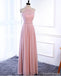 Affordable Blush Pink Floor Length Mismatched Chiffon Bridesmaid Dresses Online, WG536