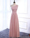 Affordable Blush Pink Floor Length Mismatched Chiffon Bridesmaid Dresses Online, WG536