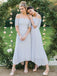 Baby Blue Off Shoulder Long Sleeves Short Bridesmaid Dresses Online, WG274