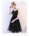 Black Spaghetti Straps Simple Cheap Homecoming Dresses Online, Cheap Short Prom Dresses, CM796