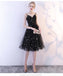 Black Spaghetti Straps Simple Cheap Homecoming Dresses Online, Cheap Short Prom Dresses, CM796