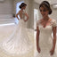 Cap Sleeves Lace Mermaid Wedding Dresses Online, Cheap Bridal Dresses, WD510