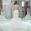 Cap Sleeves Rhinestone Mermaid Wedding Dresses Online, Unique Bridal Dresses, WD583