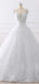 Cap Sleeves White Scoop Lace Wedding Dresses Online, Cheap Bridal Dresses, WD509