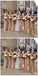 Champagne Gold Floor Length Simple Mermaid Cheap Bridesmaid Dresses Online, WG524