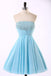 Cheap Chiffon Light Blue Cute homecoming prom dresses, CM0018