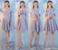 Cheap Gray Short Mismatched Simple Short Bridesmaid Dresses Online, WG506