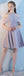 Cheap Gray Short Mismatched Simple Short Bridesmaid Dresses Online, WG506