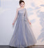 Cheap Grey Floor Length Mismatched Chiffon Bridesmaid Dresses Online, WG540