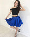 Cheap Short Simple Cute Two Piece Homecoming Dresses 2018, CM483