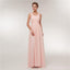 Chiffon Blush Pink Floor Length Mismatched Simple Cheap Bridesmaid Dresses Online, WG520