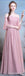 Chiffon Dusty Pink Long Mismatched Simple Cheap Bridesmaid Dresses Online, WG508