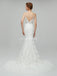 Classic Lace Straps Mermaid Cheap Wedding Dresses Online, Unique Bridal Dresses, WD560