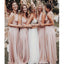 Convertible Pink Long Bridesmaid Dresses Online, Cheap Bridesmaids Dresses, WG741