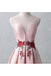 Cute Illusion Scoop Pink Cheap Short Red Homecoming Dresses Online, CM536