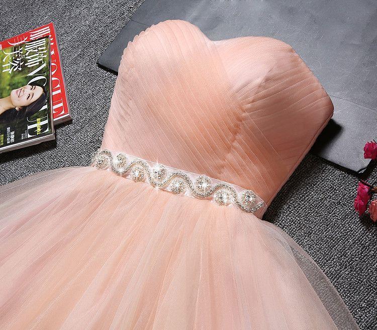 Cute Peach Sweetheart Neckline Tulle Homecoming Prom Dresses, Affordable Short Party Prom Sweet 16 Dresses, Perfect Homecoming Cocktail Dresses, CM357