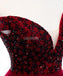 Dark Red Off Shoulder Ruffle Long Evening Prom Dresses, Evening Party Prom Dresses, 12217