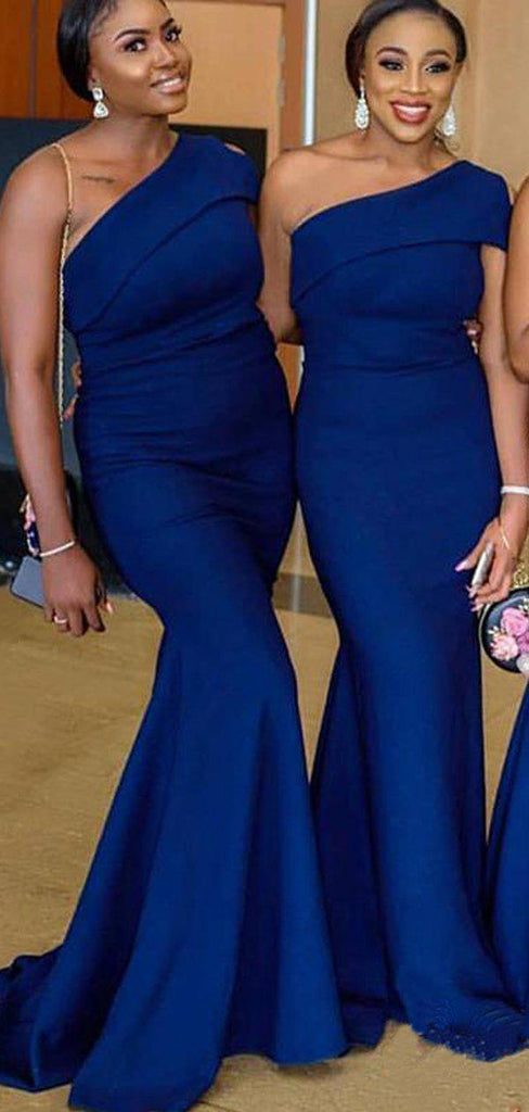 Dark Royal Blue Mermaid Bridesmaid Dresses Online, Cheap Bridesmaids Dresses, WG753