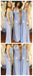 Dusty Blue Mismatched Long Chiffon Cheap Bridesmaid Dresses Online, WG279