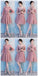 Dusty Pink Chiffon Mismatched Simple Short Bridesmaid Dresses Online, WG514